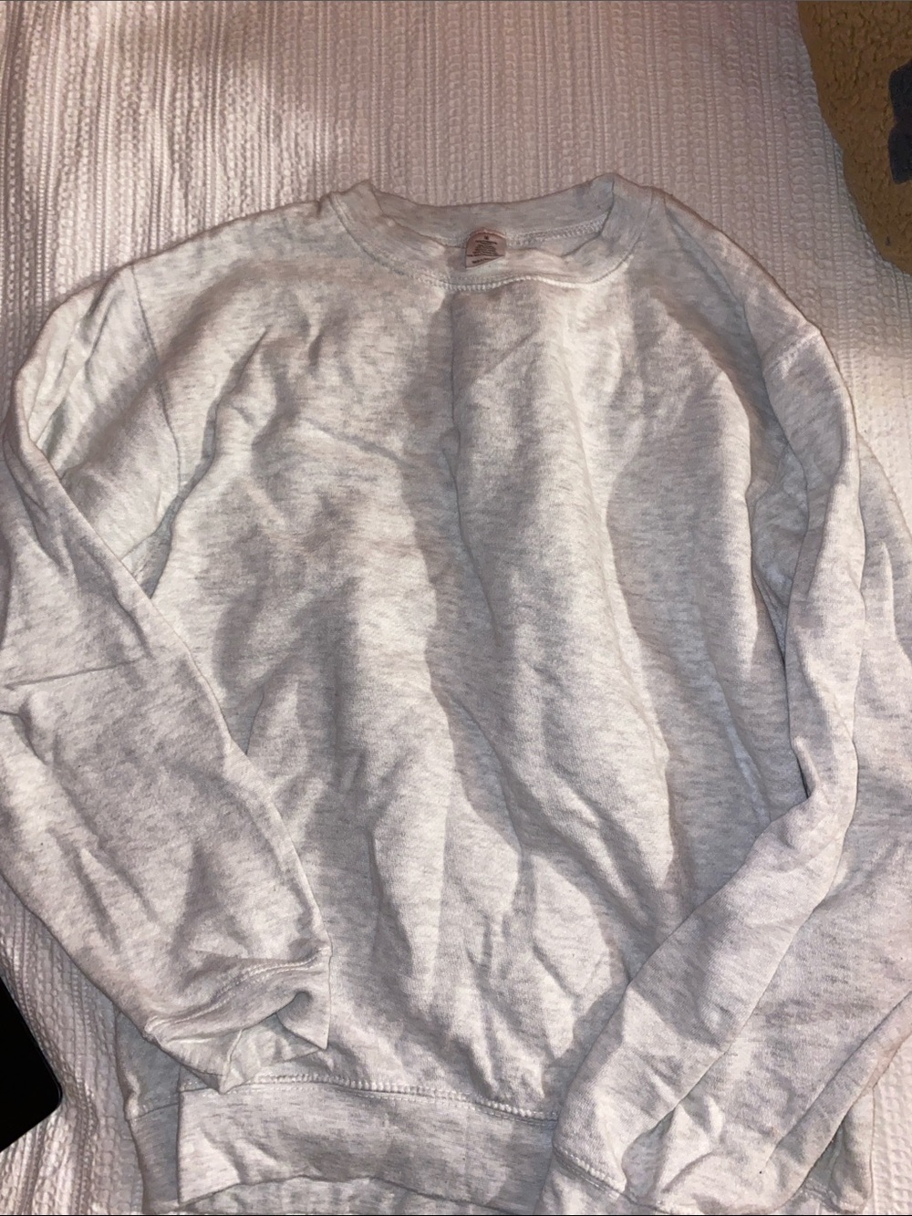 Light Gray Crewneck Sweatshirt - Unbranded